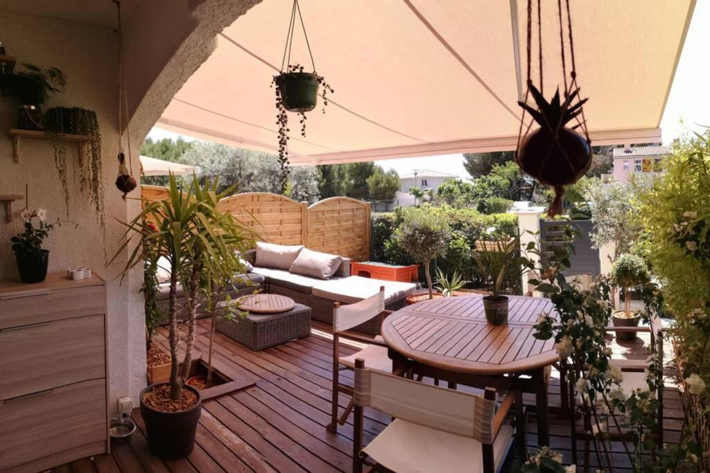 La Terrasse Ensoleillee De Sausset - Cote Bleue Leilighet Eksteriør bilde